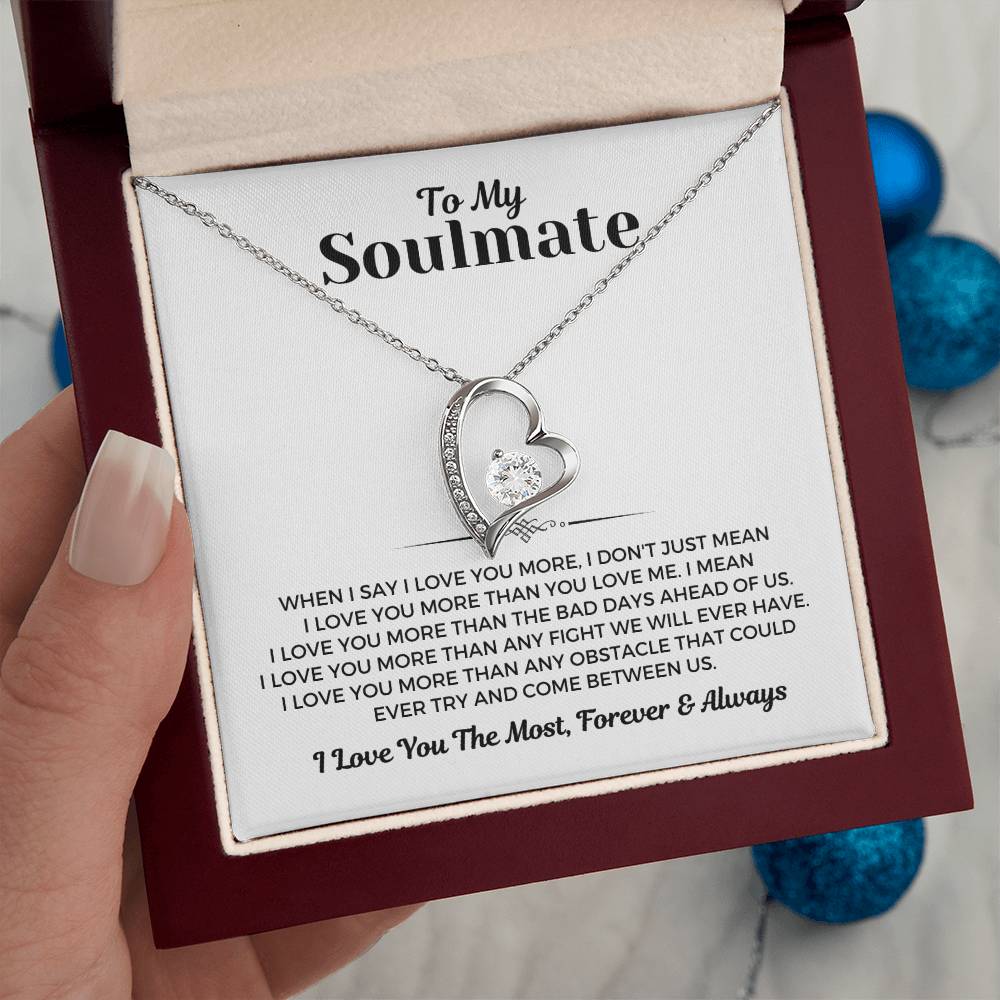 To My Soulmate - Forever Love Necklace