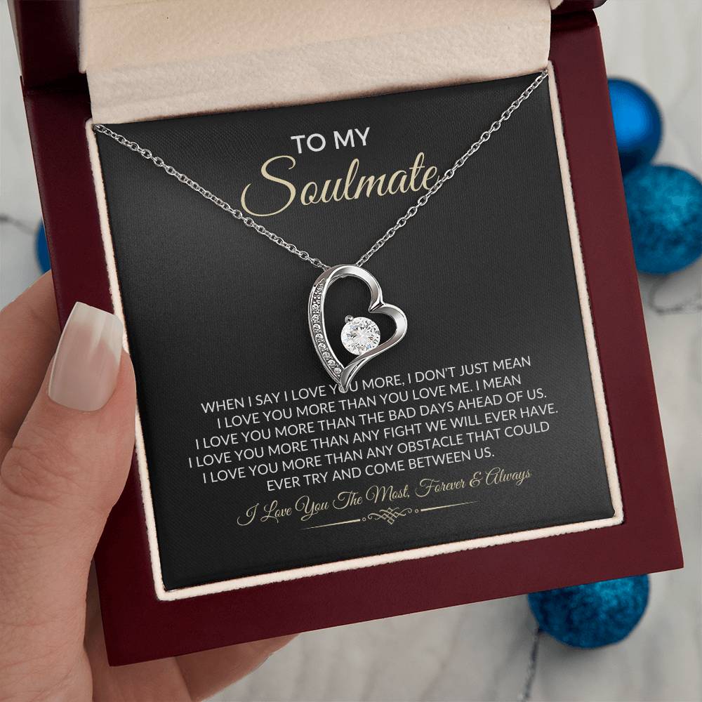 To My Soulmate - Forever Love Necklace