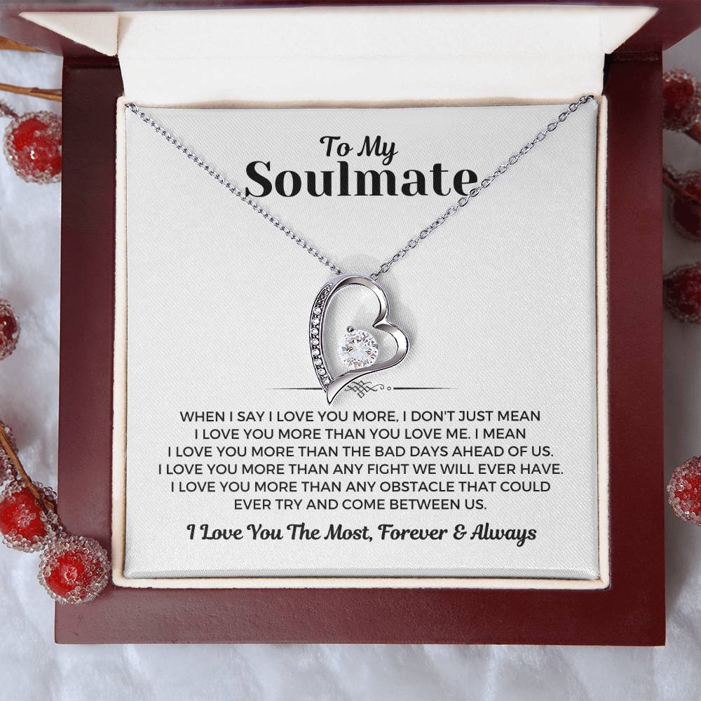 To My Soulmate - Forever Love Necklace