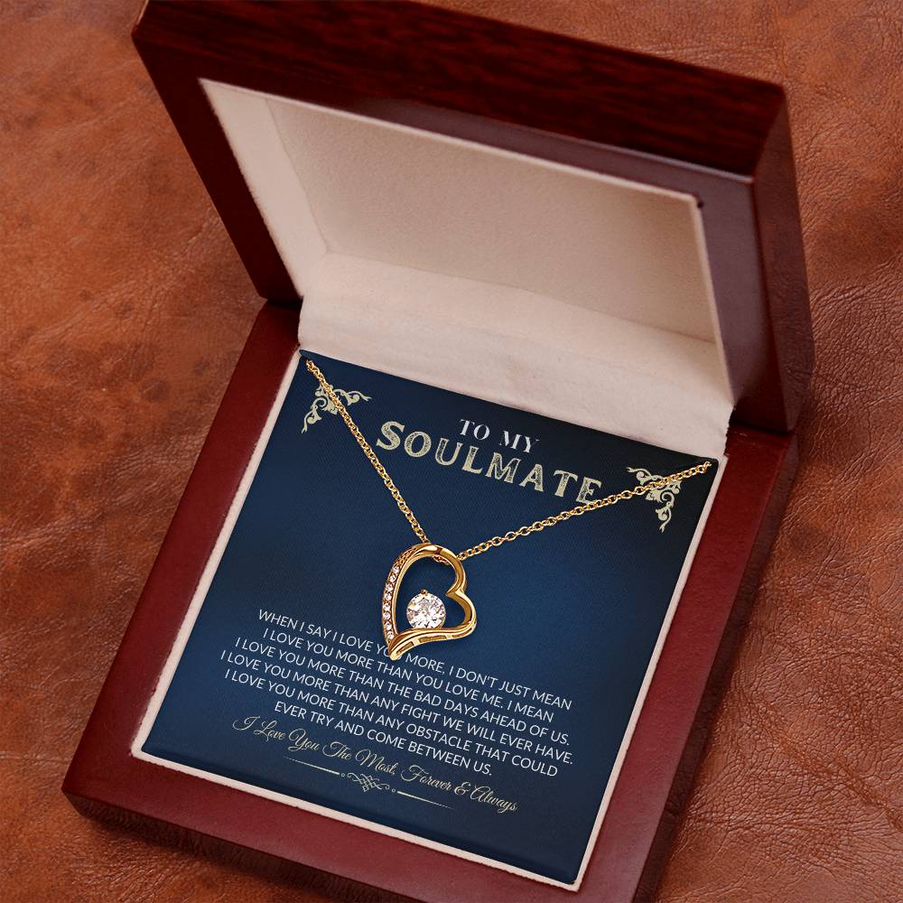 To My Soulmate - Forever Love Necklace