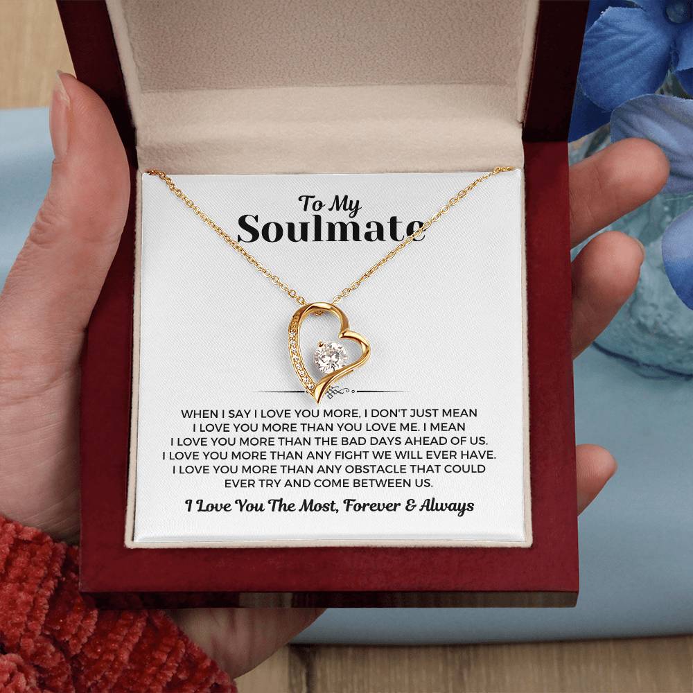 To My Soulmate - Forever Love Necklace