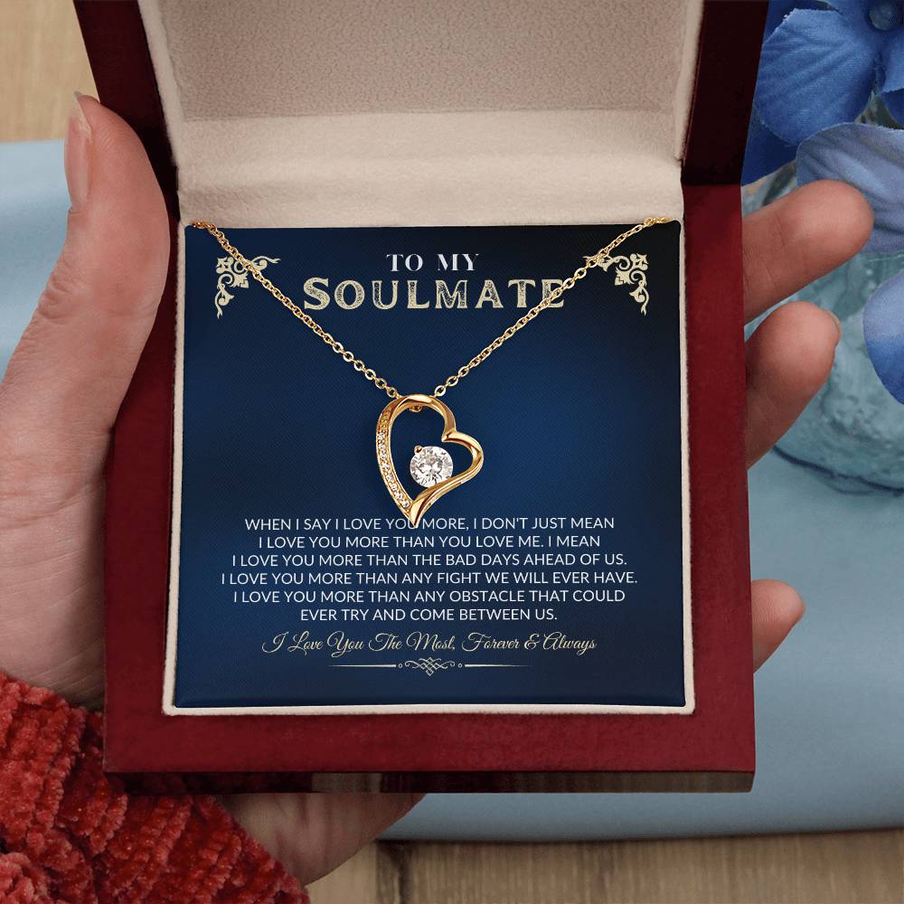 To My Soulmate - Forever Love Necklace