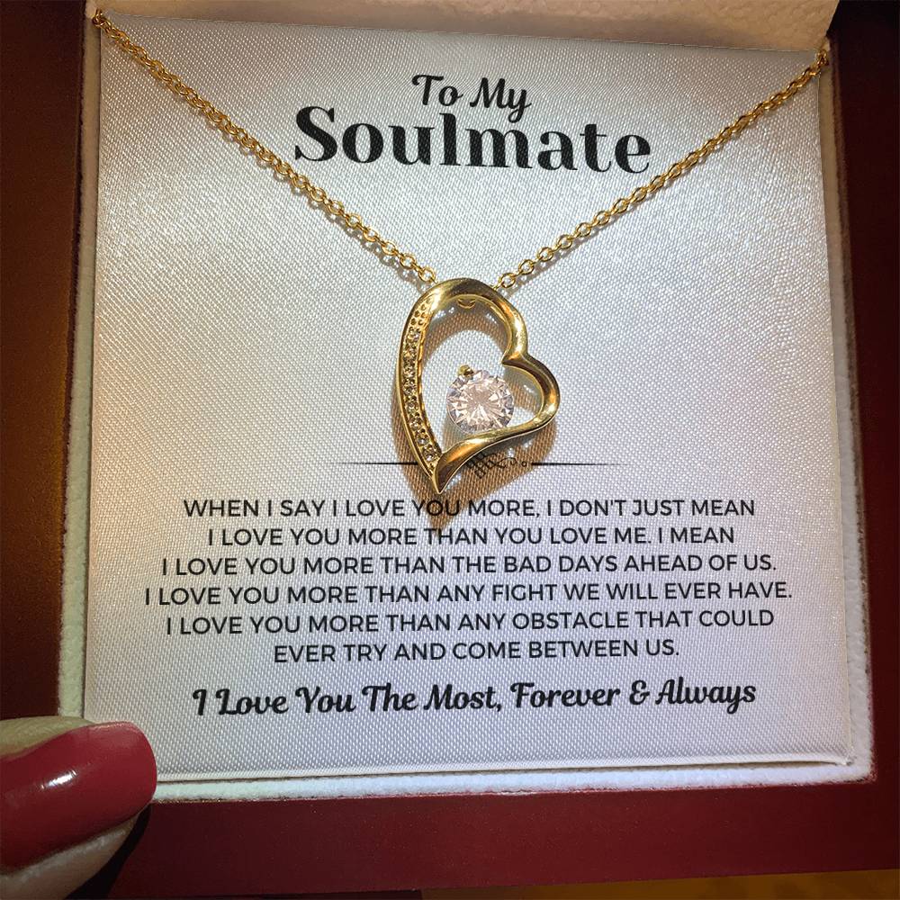 To My Soulmate - Forever Love Necklace