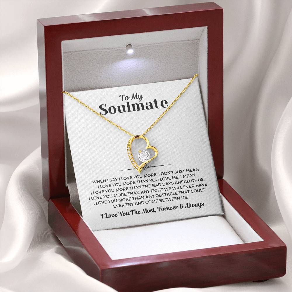 To My Soulmate - Forever Love Necklace