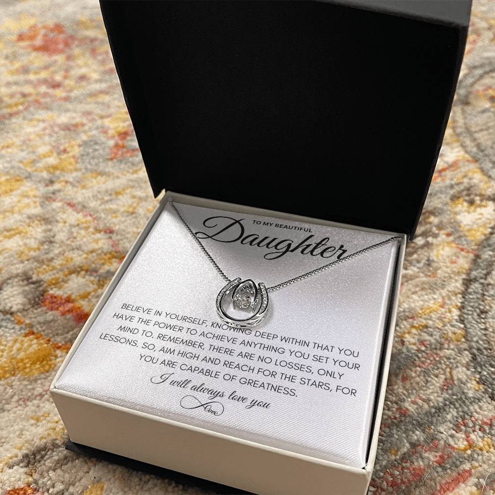 To My Beautiful Daughter - Pure Luck Necklace
