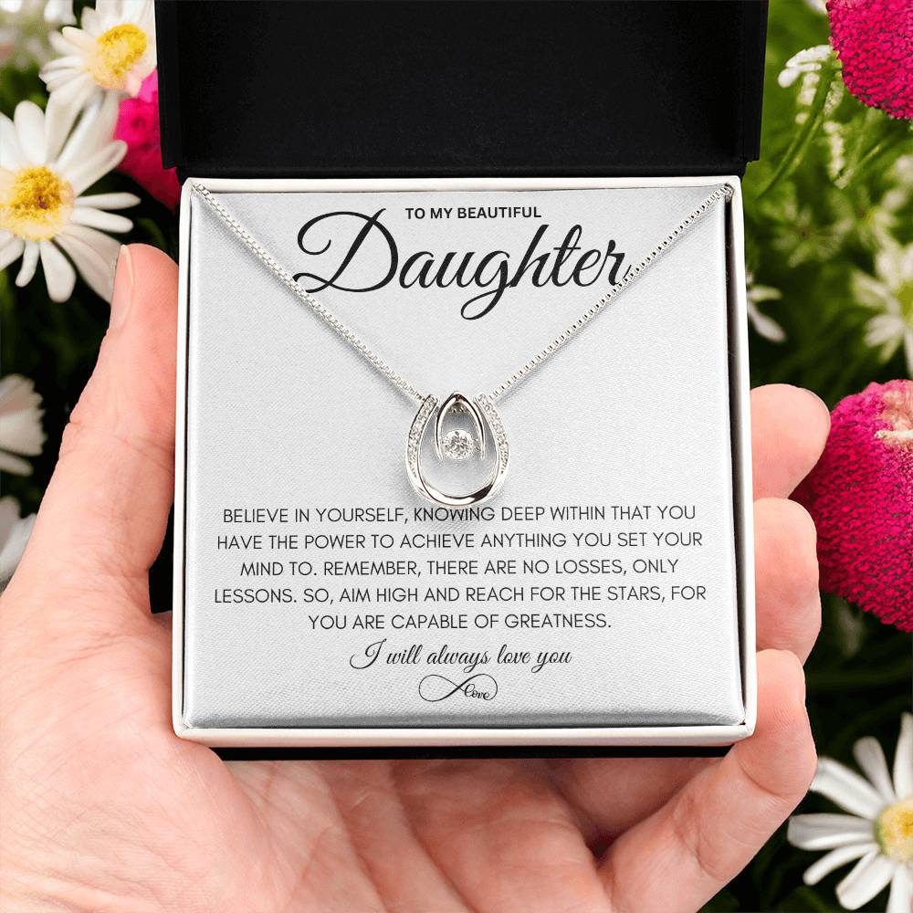 To My Beautiful Daughter - Pure Luck Necklace