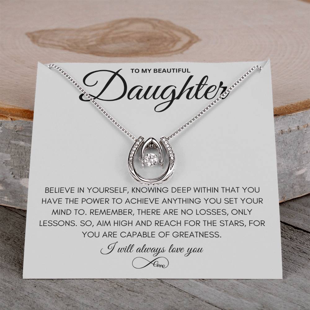To My Beautiful Daughter - Pure Luck Necklace