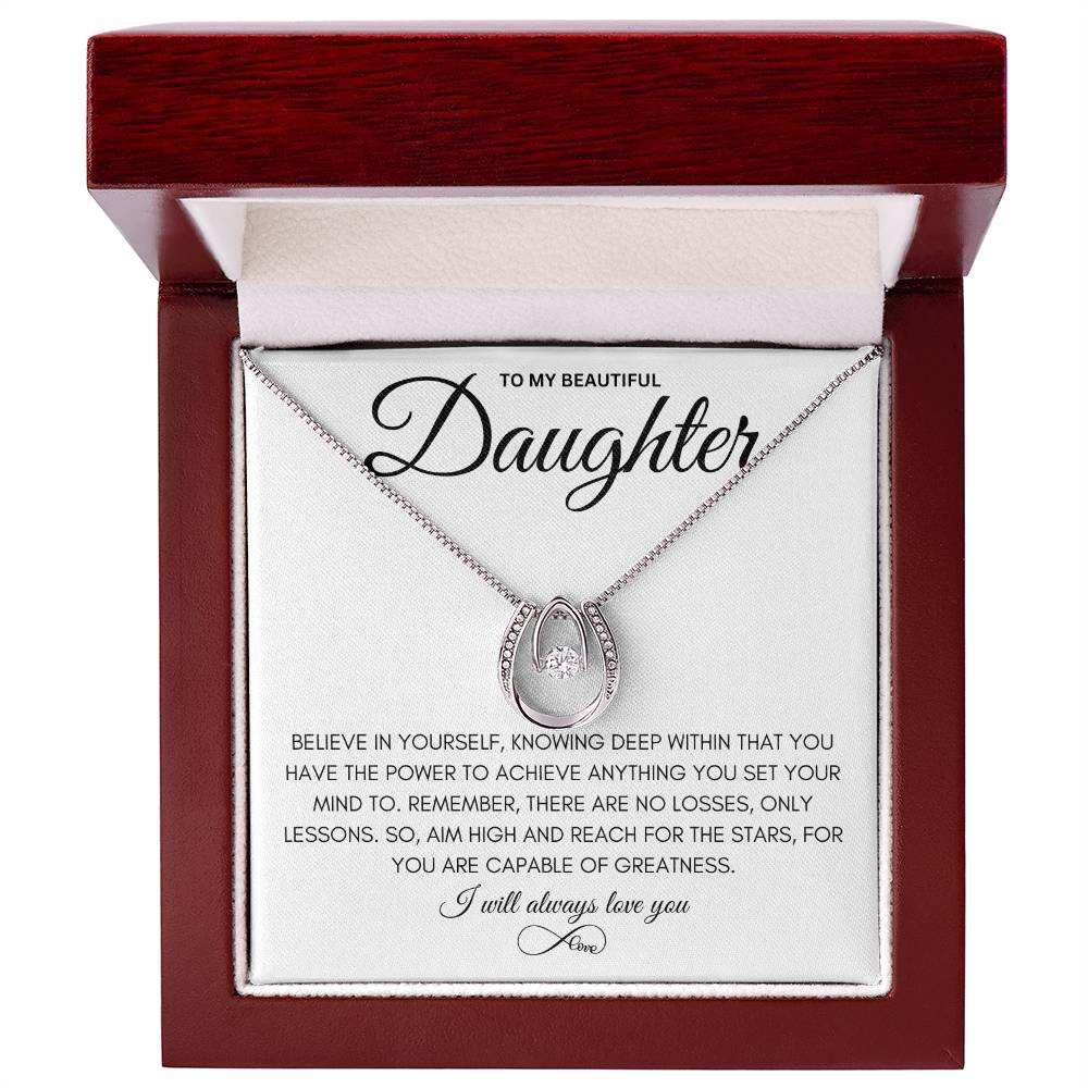 To My Beautiful Daughter - Pure Luck Necklace