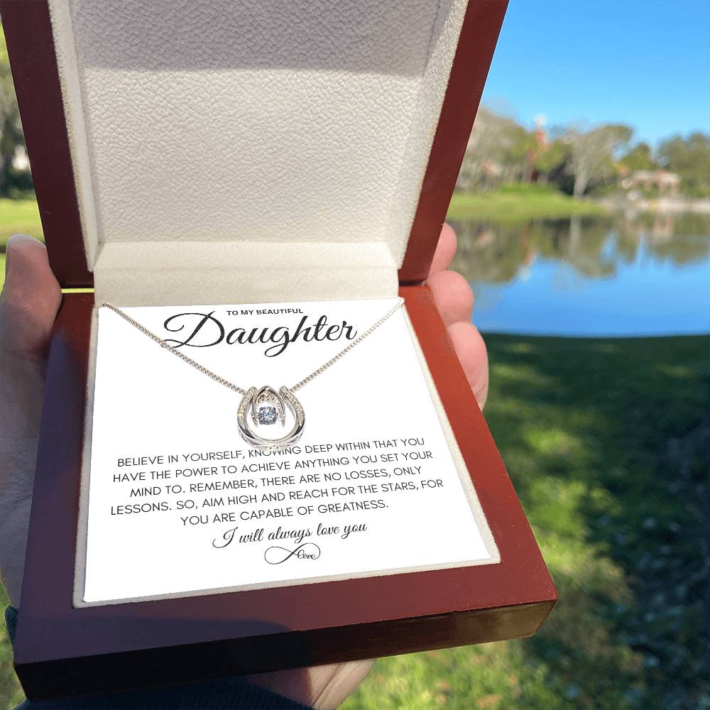 To My Beautiful Daughter - Pure Luck Necklace
