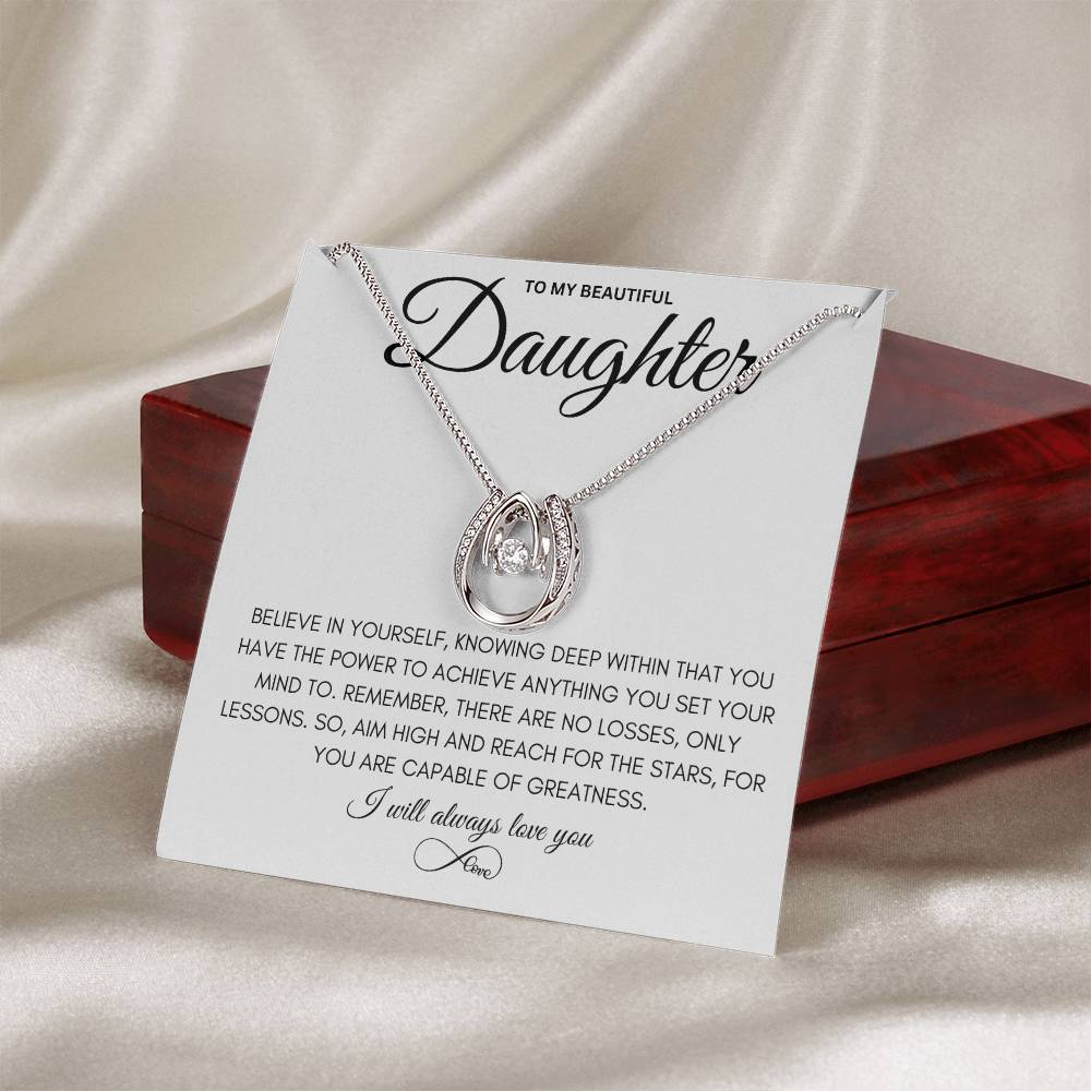 To My Beautiful Daughter - Pure Luck Necklace