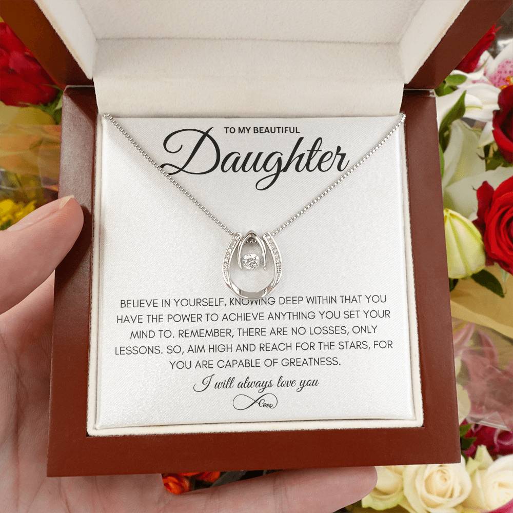 To My Beautiful Daughter - Pure Luck Necklace