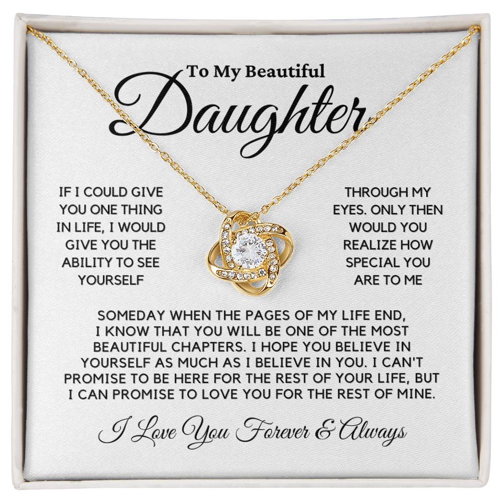 To My Daughter - Gift Necklace
