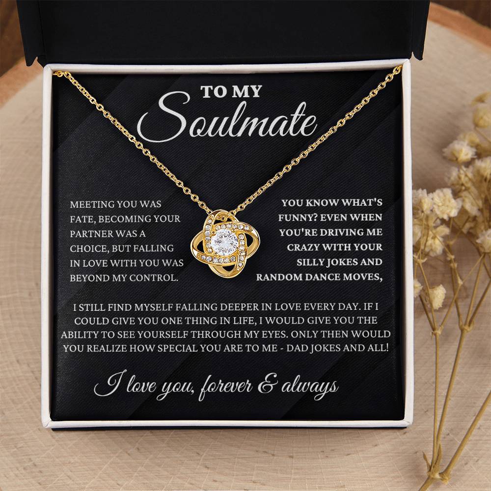To My Soulmate - Fate - Love Knot Necklace