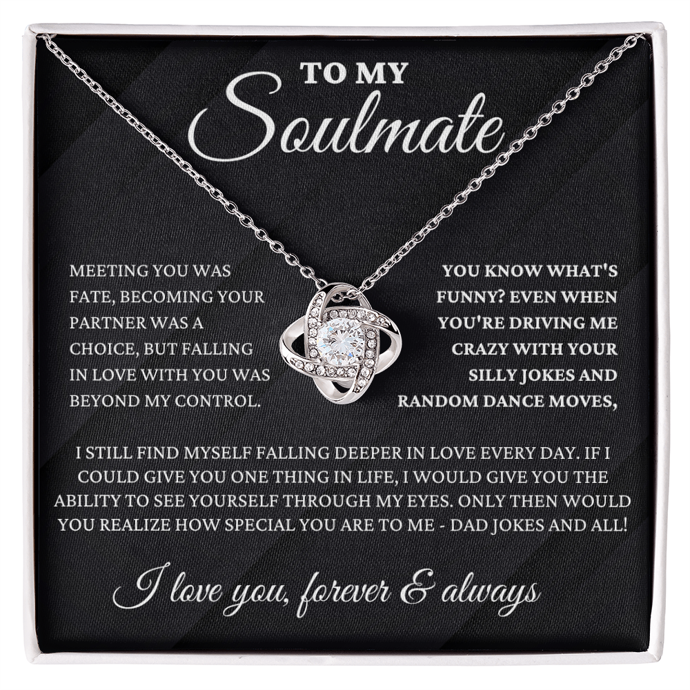 To My Soulmate - Fate - Love Knot Necklace