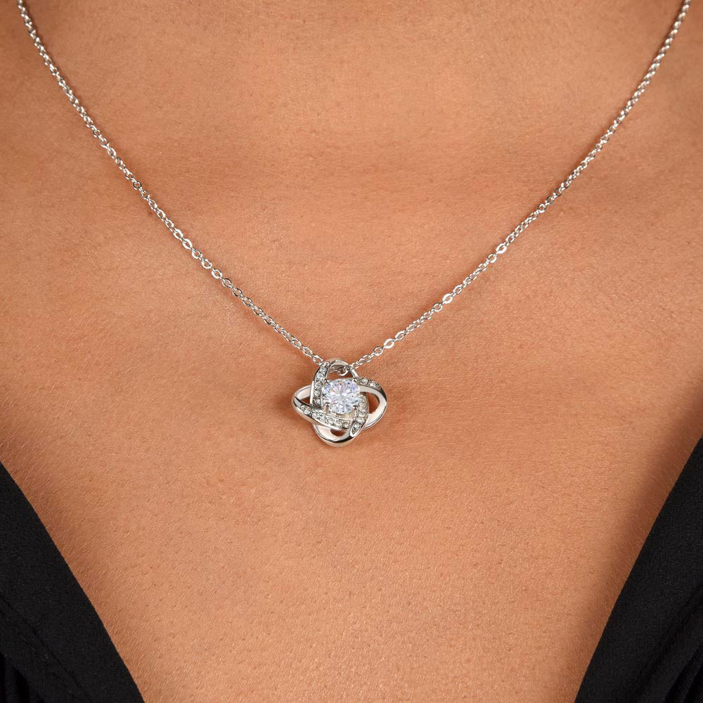 Gift for Mom From Son - ''The World'' Love Knot Necklace
