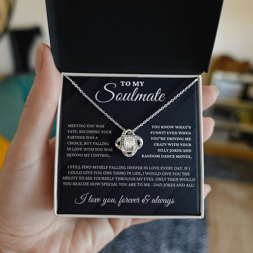To My Soulmate - Fate - Love Knot Necklace
