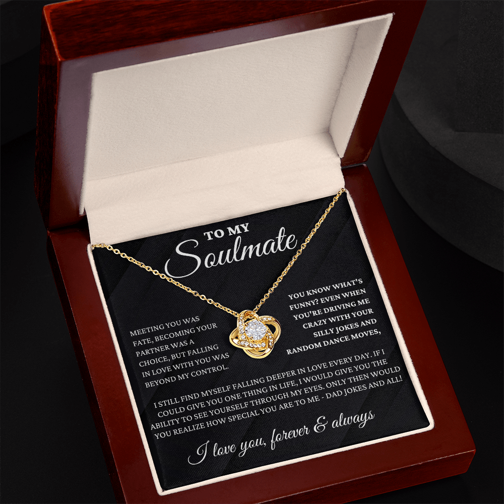 To My Soulmate - Fate - Love Knot Necklace