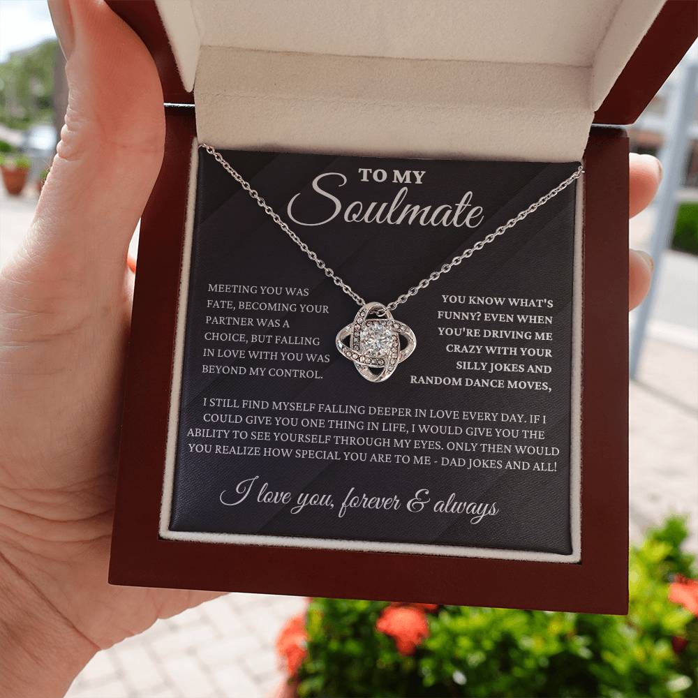 To My Soulmate - Fate - Love Knot Necklace