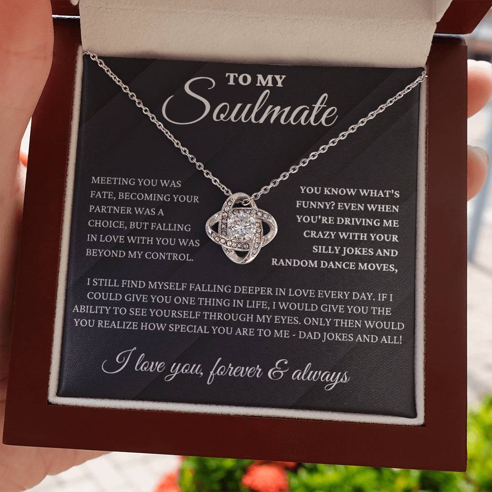 To My Soulmate - Fate - Love Knot Necklace