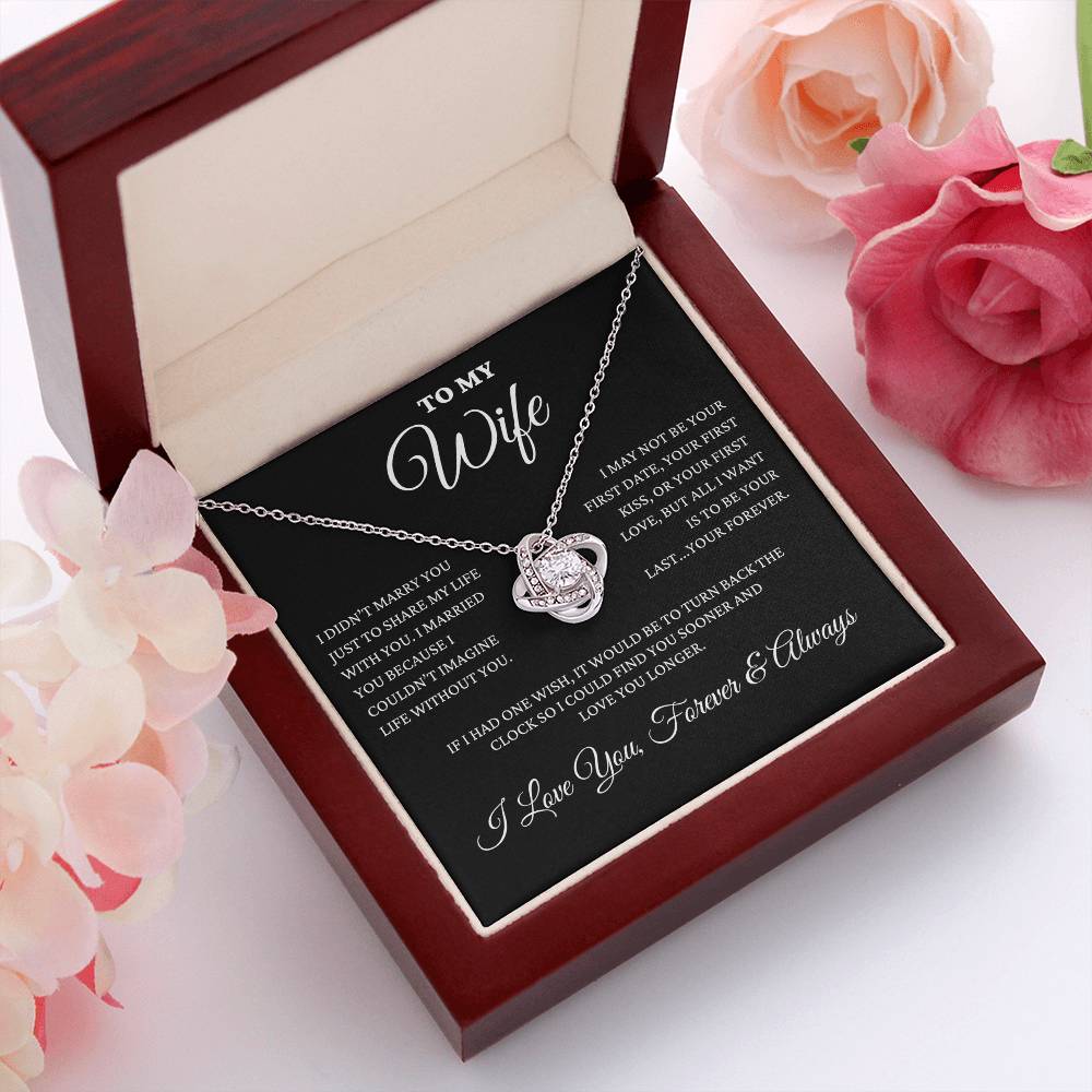 To My Wife - My Forever - Love Knot Necklace
