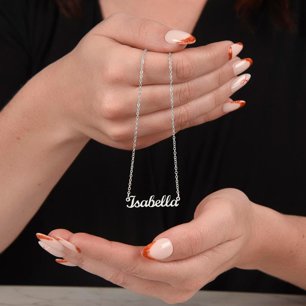 Daughter - "Be Brave" - Name Necklace