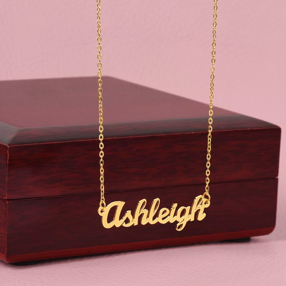 Daughter - "Be Brave" - Name Necklace
