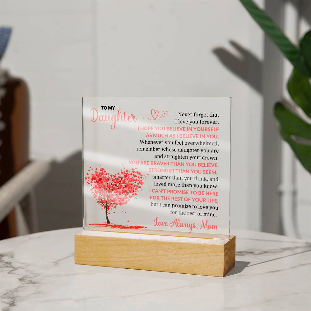To My Daughter From Mom - Acrylic Square