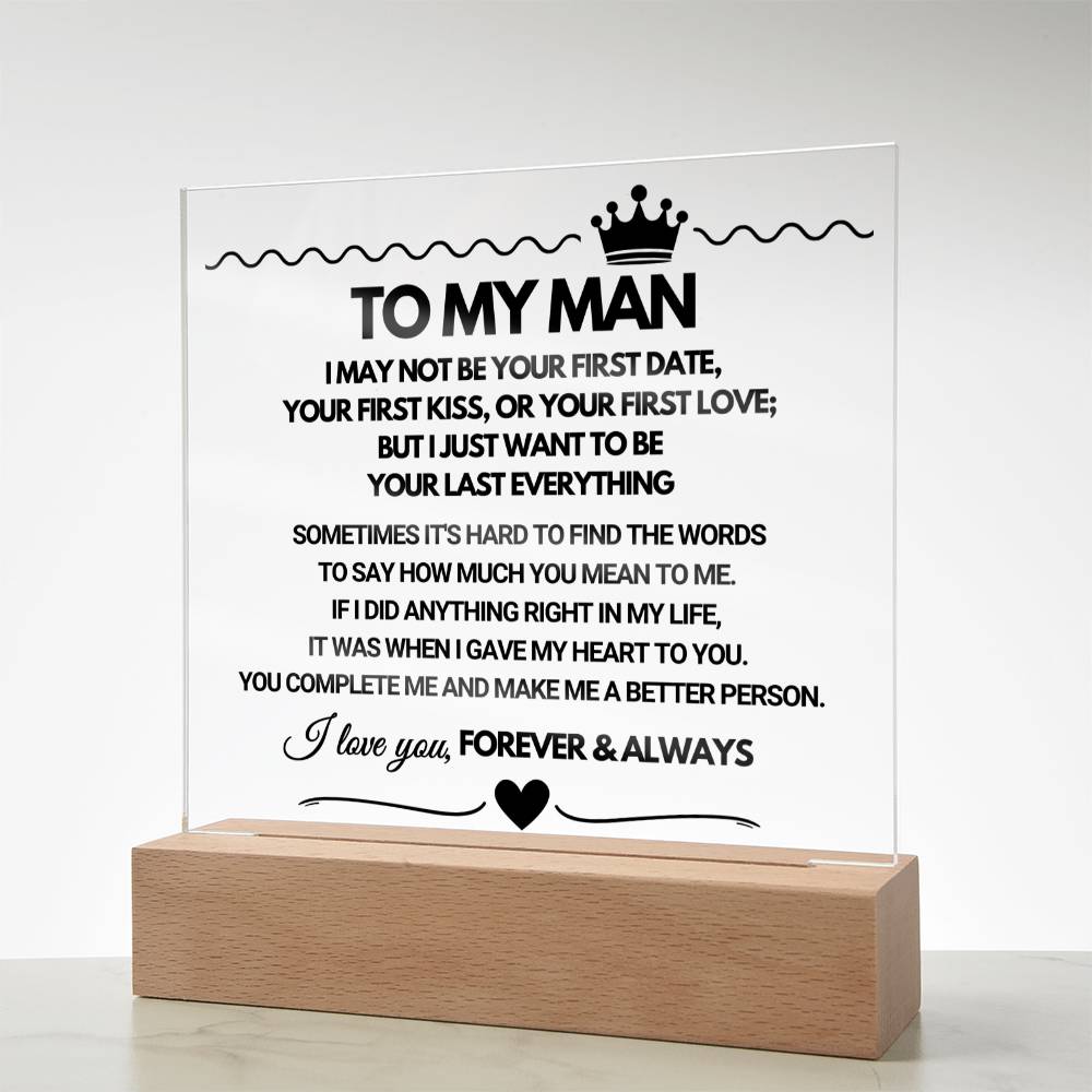 To My Man - Acrylic Square