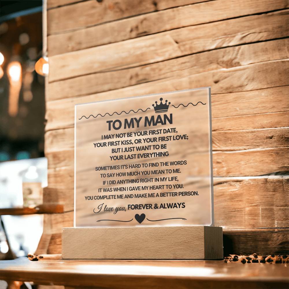 To My Man - Acrylic Square