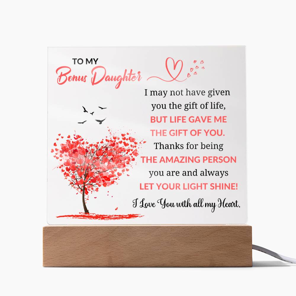To My Bonus Daughter - Acrylic Square