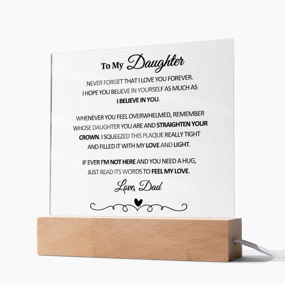 To My Daughter From Dad - Acrylic Square