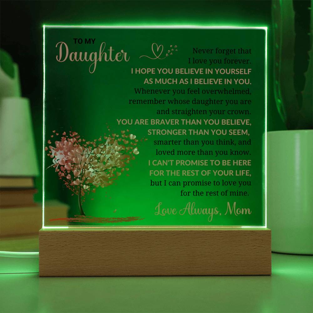 To My Daughter From Mom - Acrylic Square