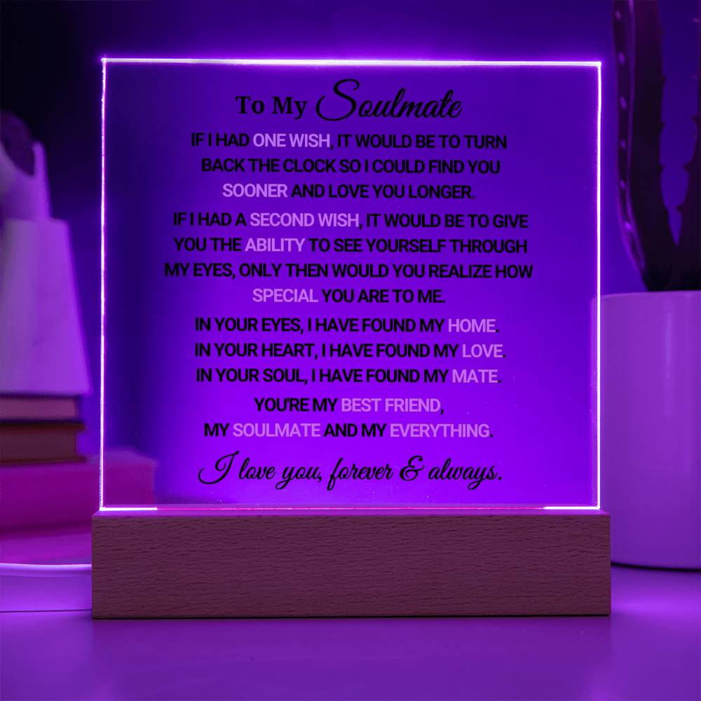 To My Soulmate - Acrylic Square