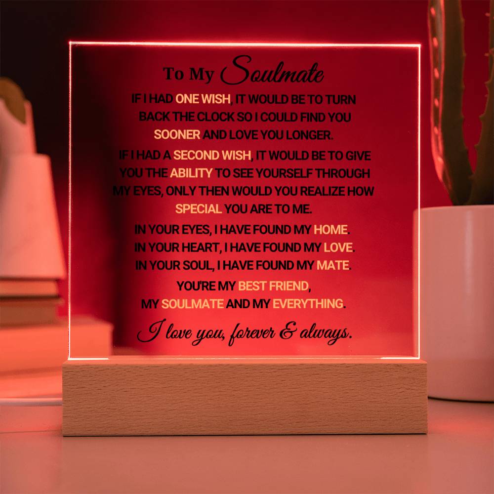 To My Soulmate - Acrylic Square