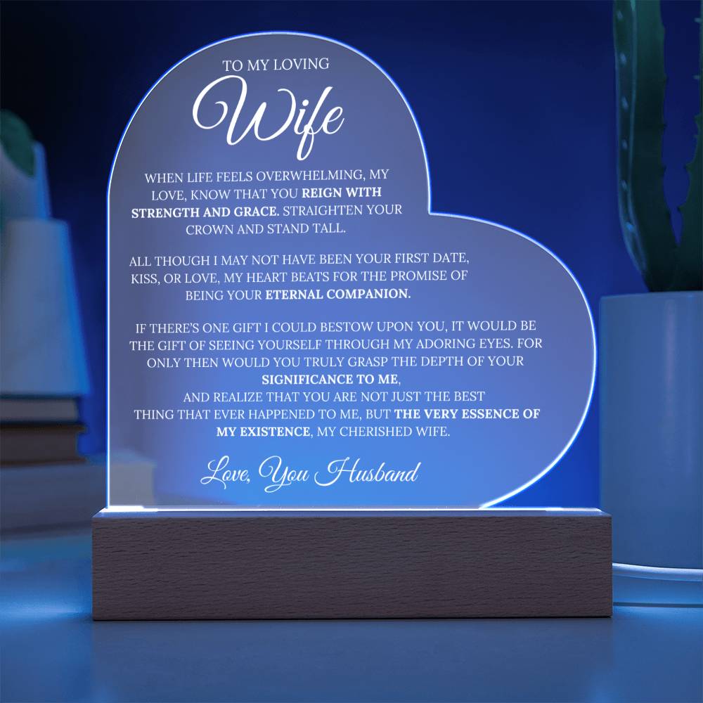 Wife From Husband - ''Special Love'' - Multicolored LED Lamp