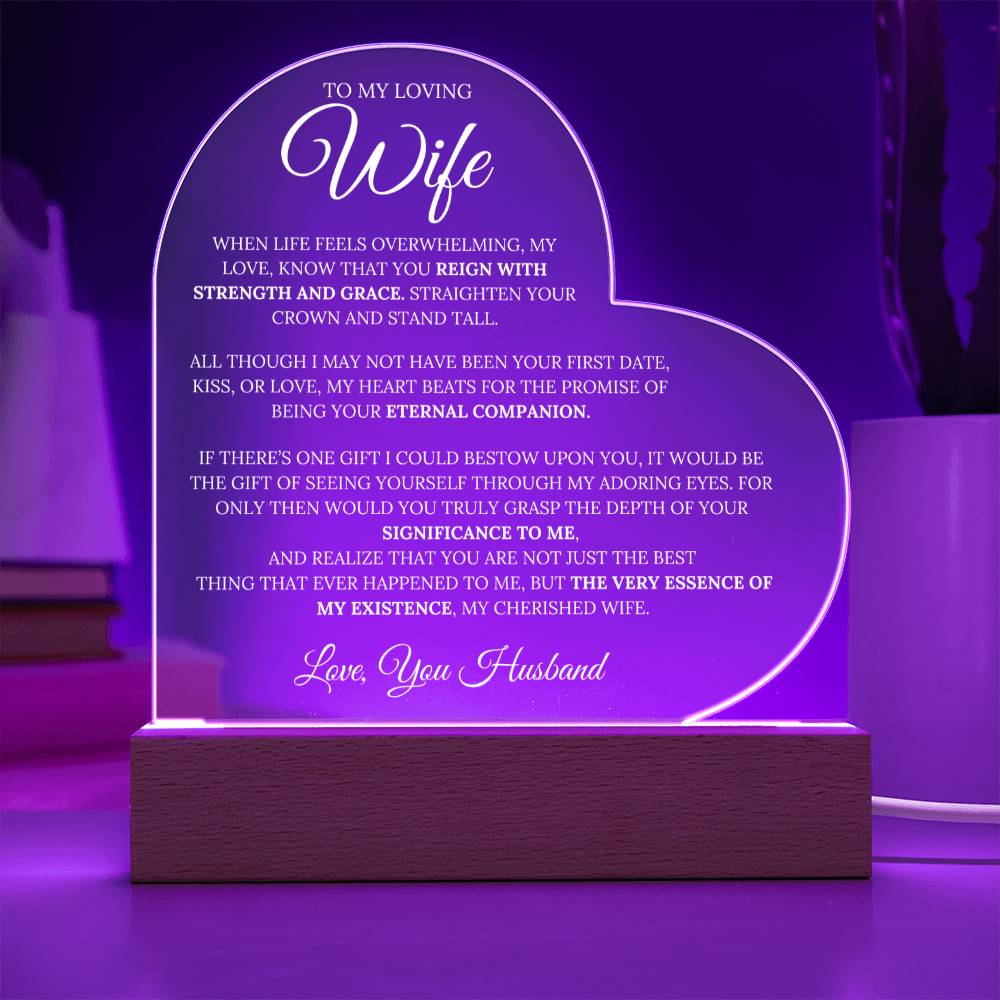 Wife From Husband - ''Special Love'' - Multicolored LED Lamp