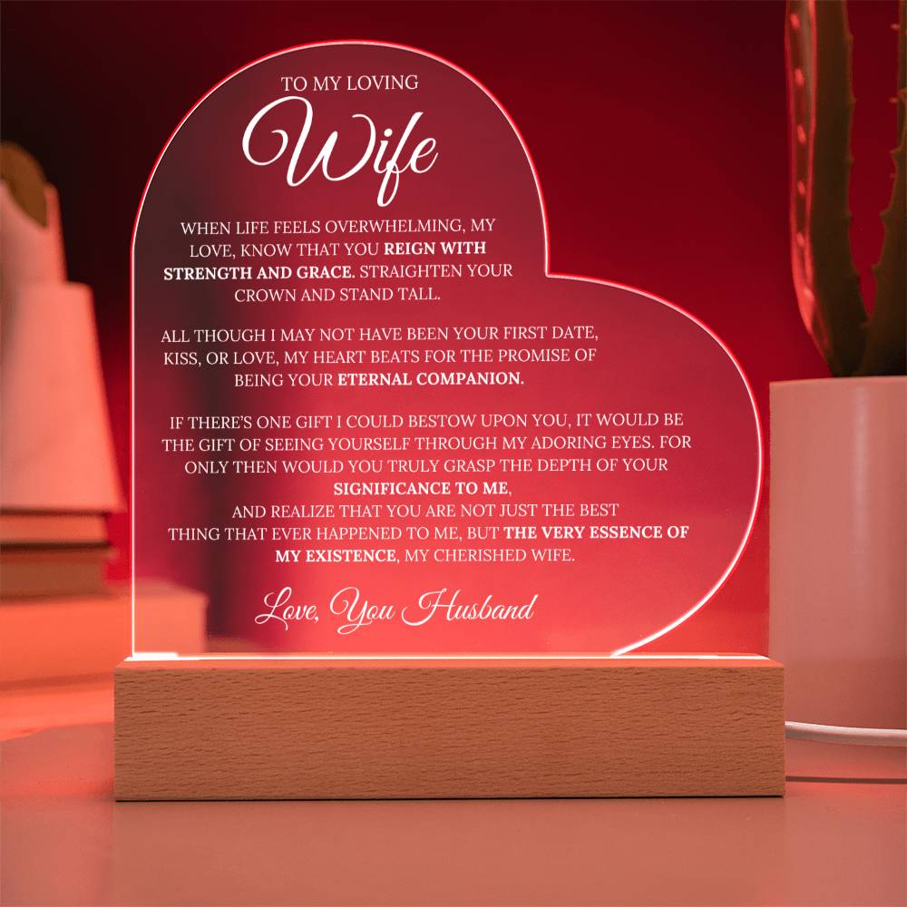 Wife From Husband - ''Special Love'' - Multicolored LED Lamp