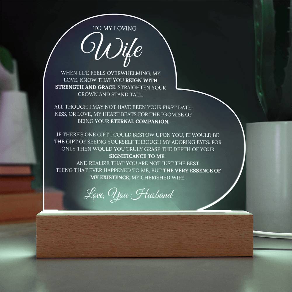 Wife From Husband - ''Special Love'' - Multicolored LED Lamp
