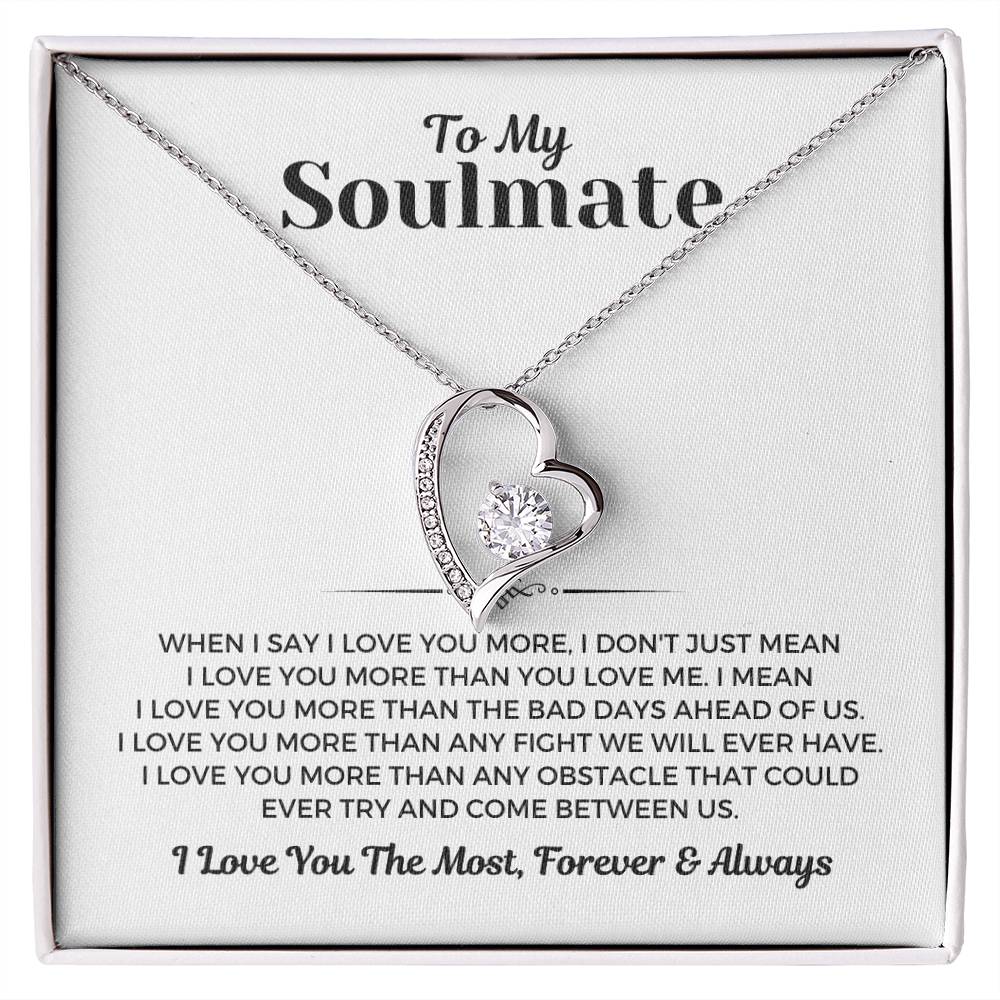 To My Soulmate - Forever Love Necklace