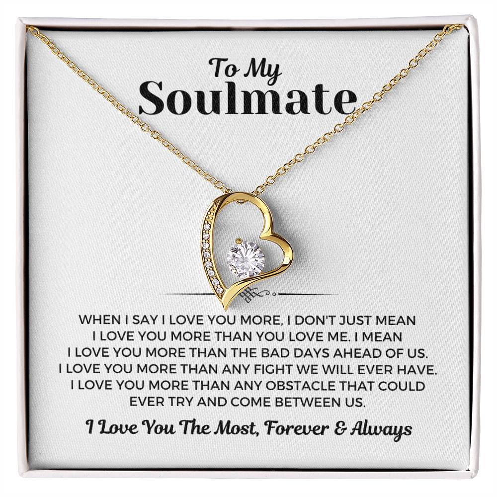 To My Soulmate - Forever Love Necklace