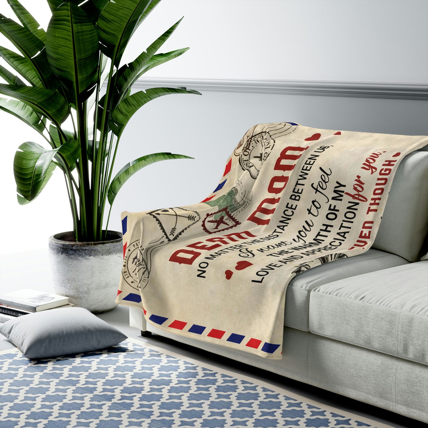 Mom - Giant Post Card Blanket - EC2