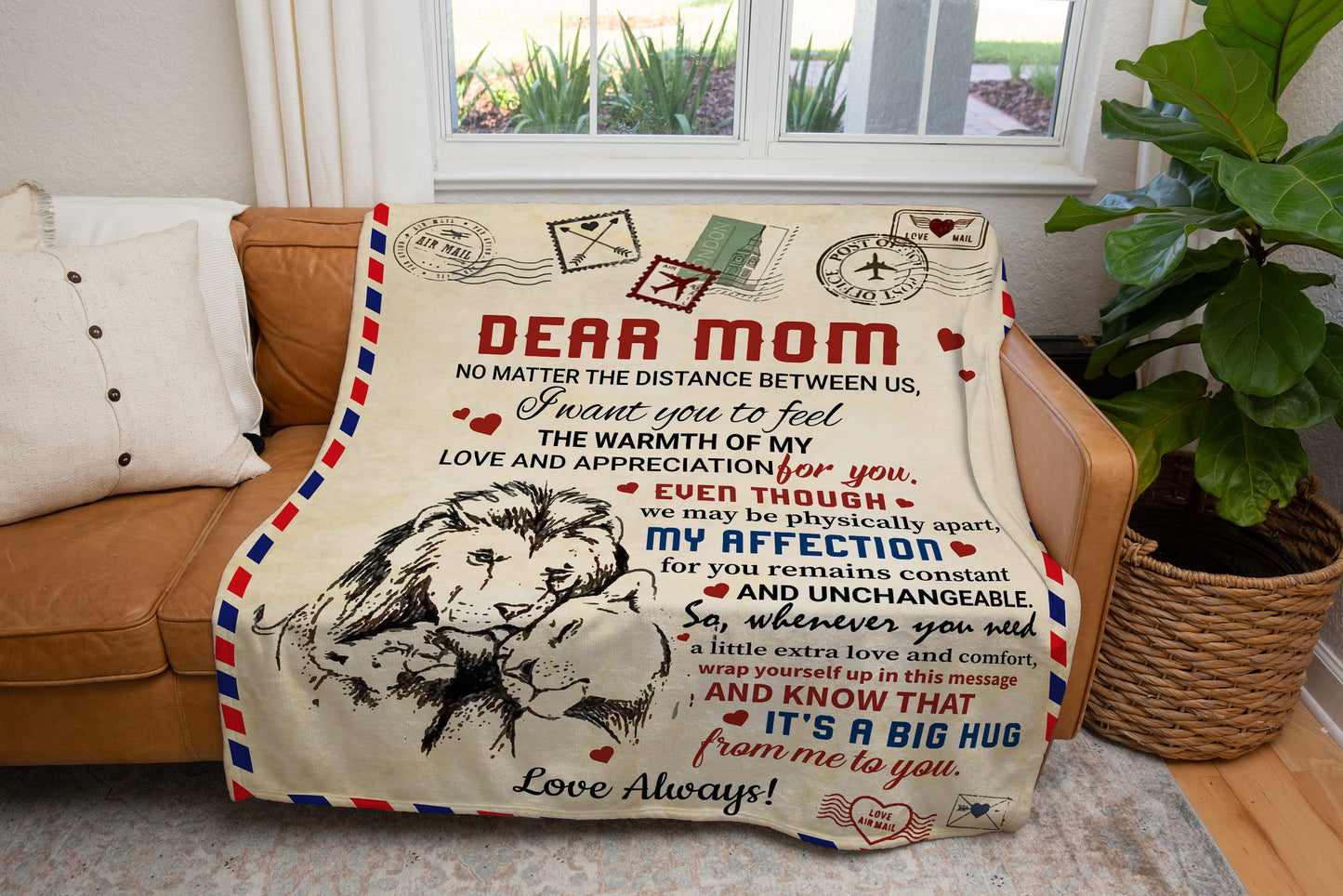 Mom - Giant Post Card Blanket - EC2
