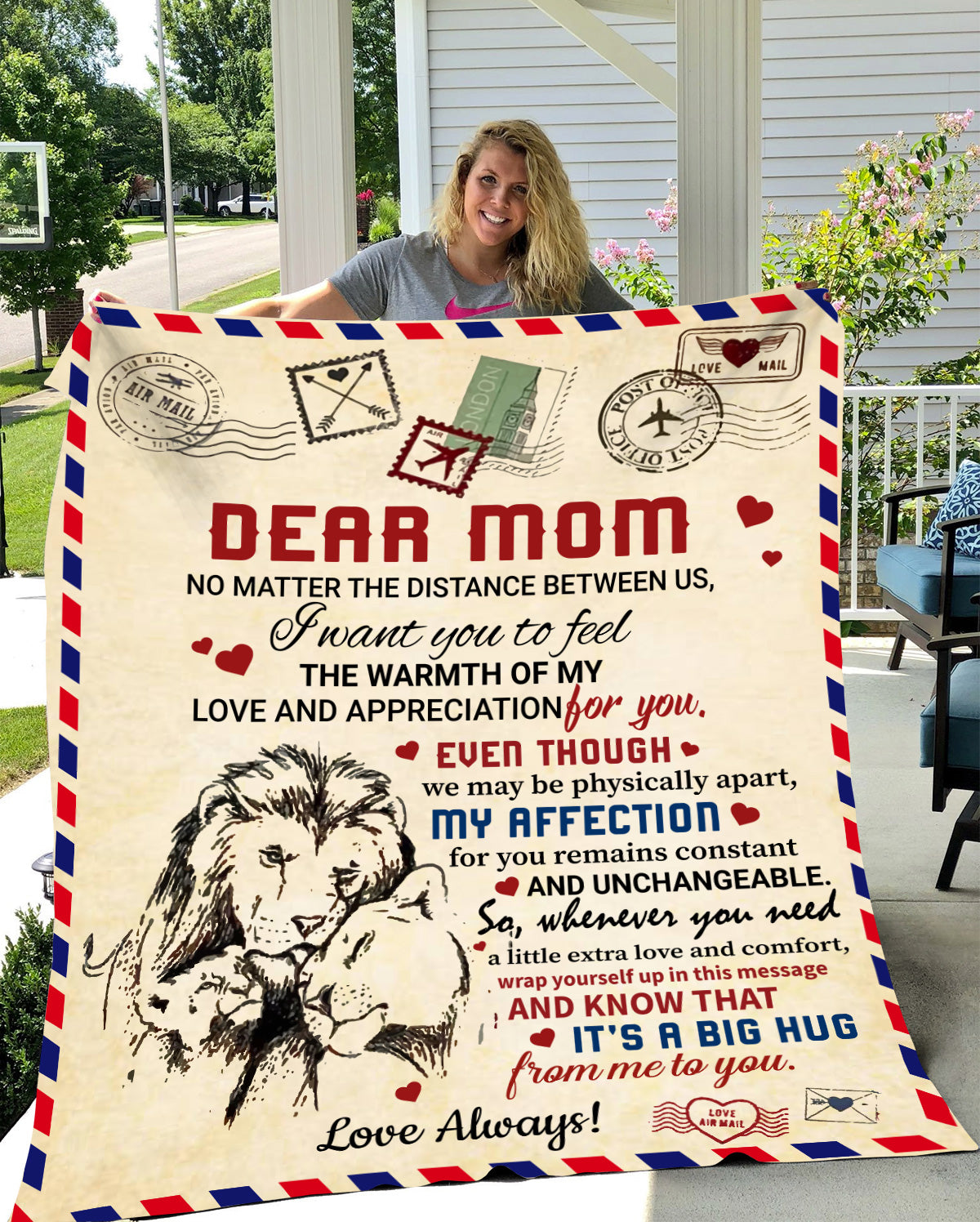 Mom - Giant Post Card Blanket - EC2