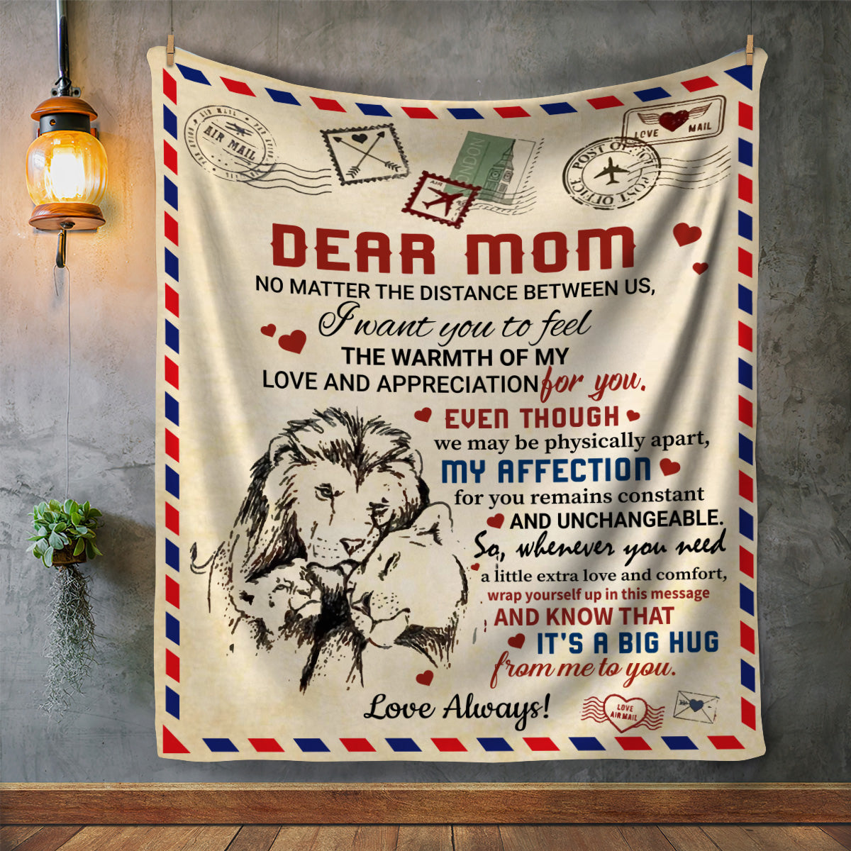 Mom - Giant Post Card Blanket - EC2