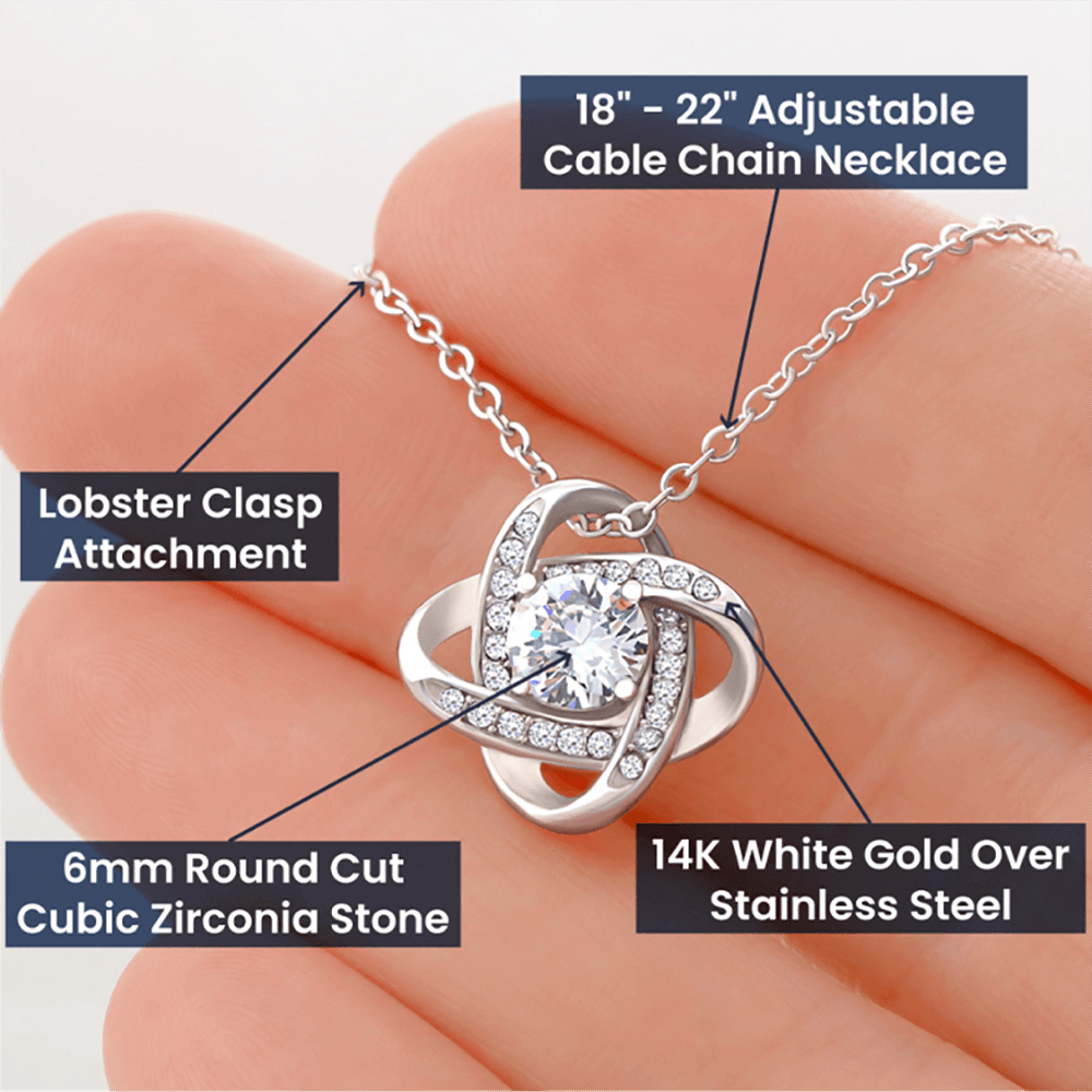 Mom - My Everything - Love Knot Necklace From Son