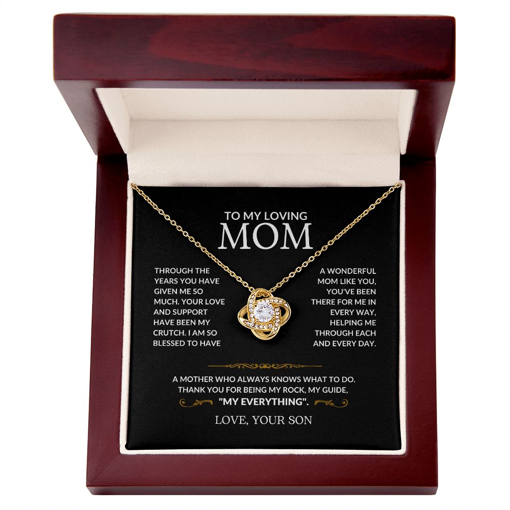 Mom - My Everything - Love Knot Necklace From Son