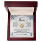 Mom - My Everything- Love Knot Necklace From Daughter