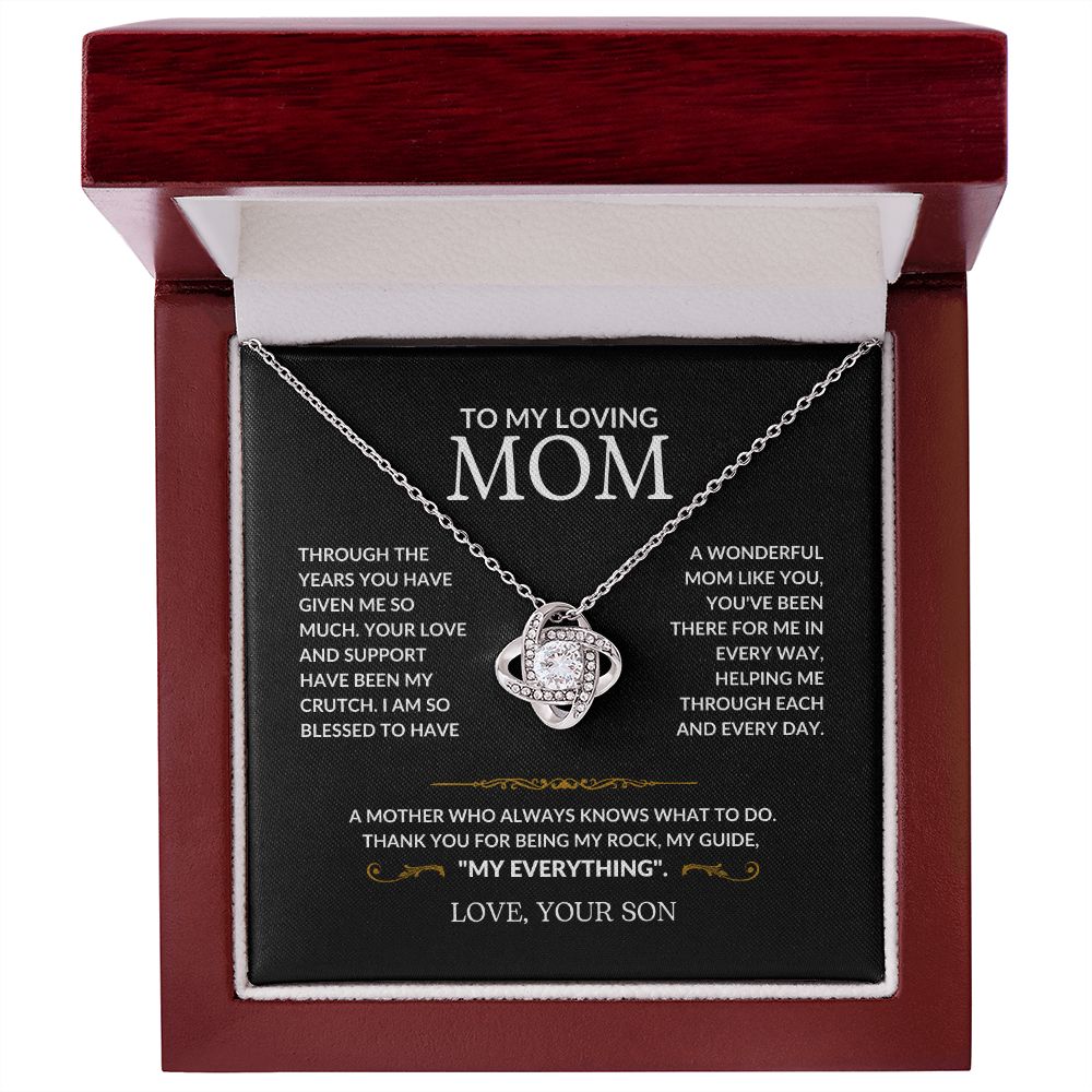Mom - My Everything - Love Knot Necklace From Son