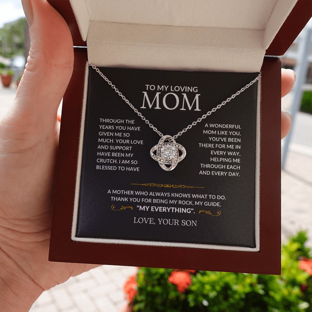 Mom - My Everything - Love Knot Necklace From Son