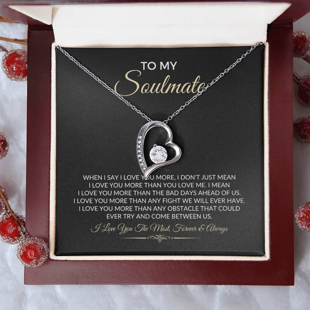 To My Soulmate - Forever Love Necklace